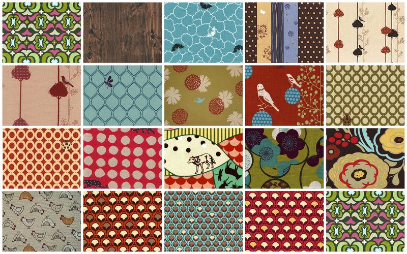 fabric swatches collage