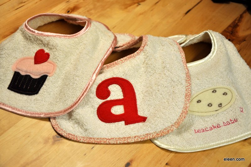 Bumkins bibs, embellished
