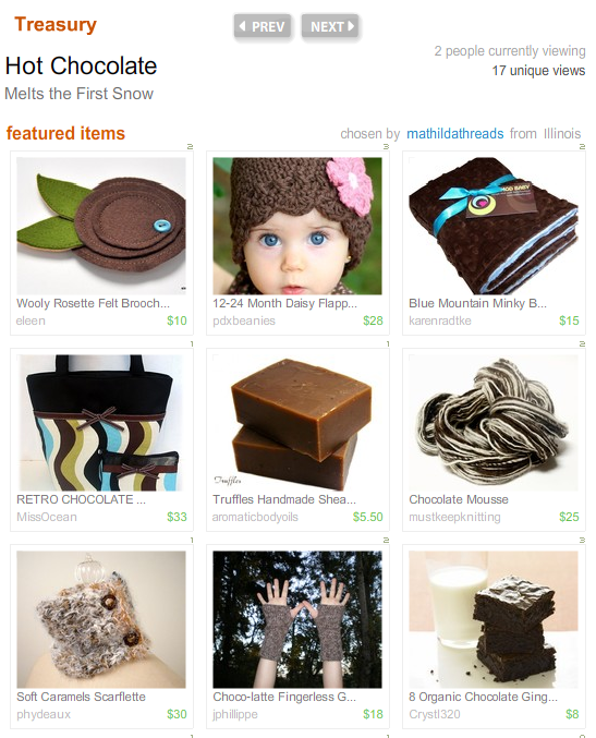 Etsy Treasury by mathildathreads