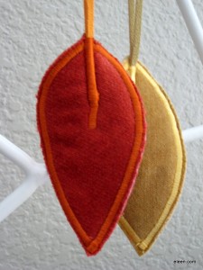 finished Leafy Zipper Pulls