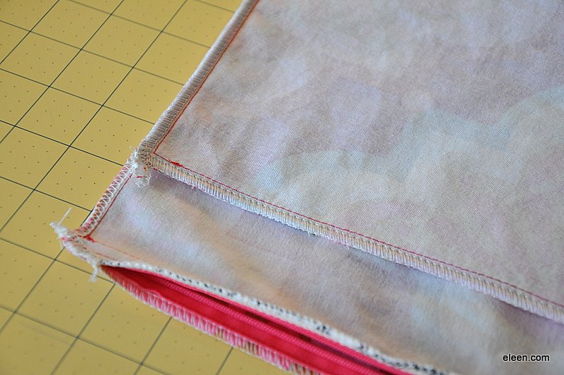 serged pillow cover seams serged pillow cover seams