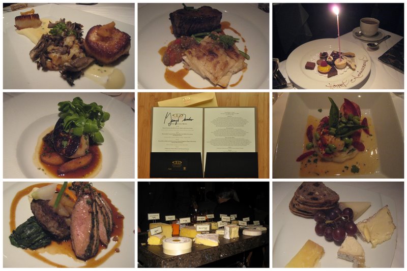 portions of our 5-course meals