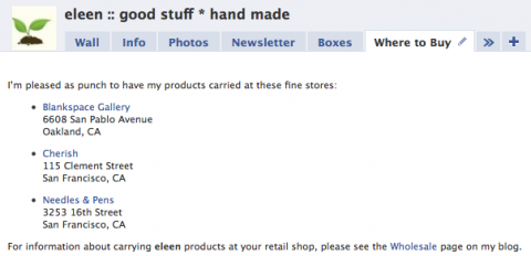 new "Where to Buy" tab on my Facebook Business Page new "Where to Buy" tab on my Facebook Business Page